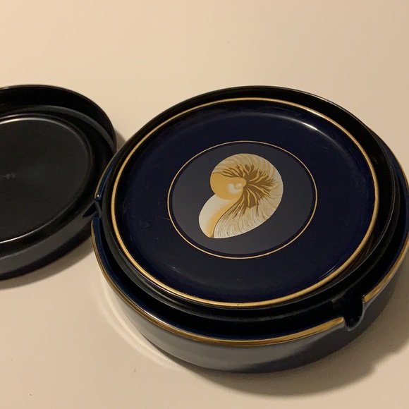 Otagiri Japan NAUTILUS Coaster Set & Ashtray AS IS - Picture 5 of 14